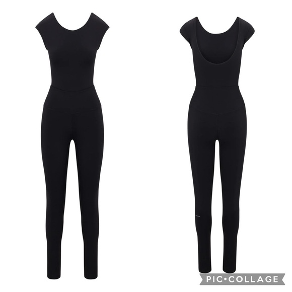 Emma Lou x the Works Black Stretchy Black Scoop Back Jumpsuit Size XL NWT - Picture 4 of 16